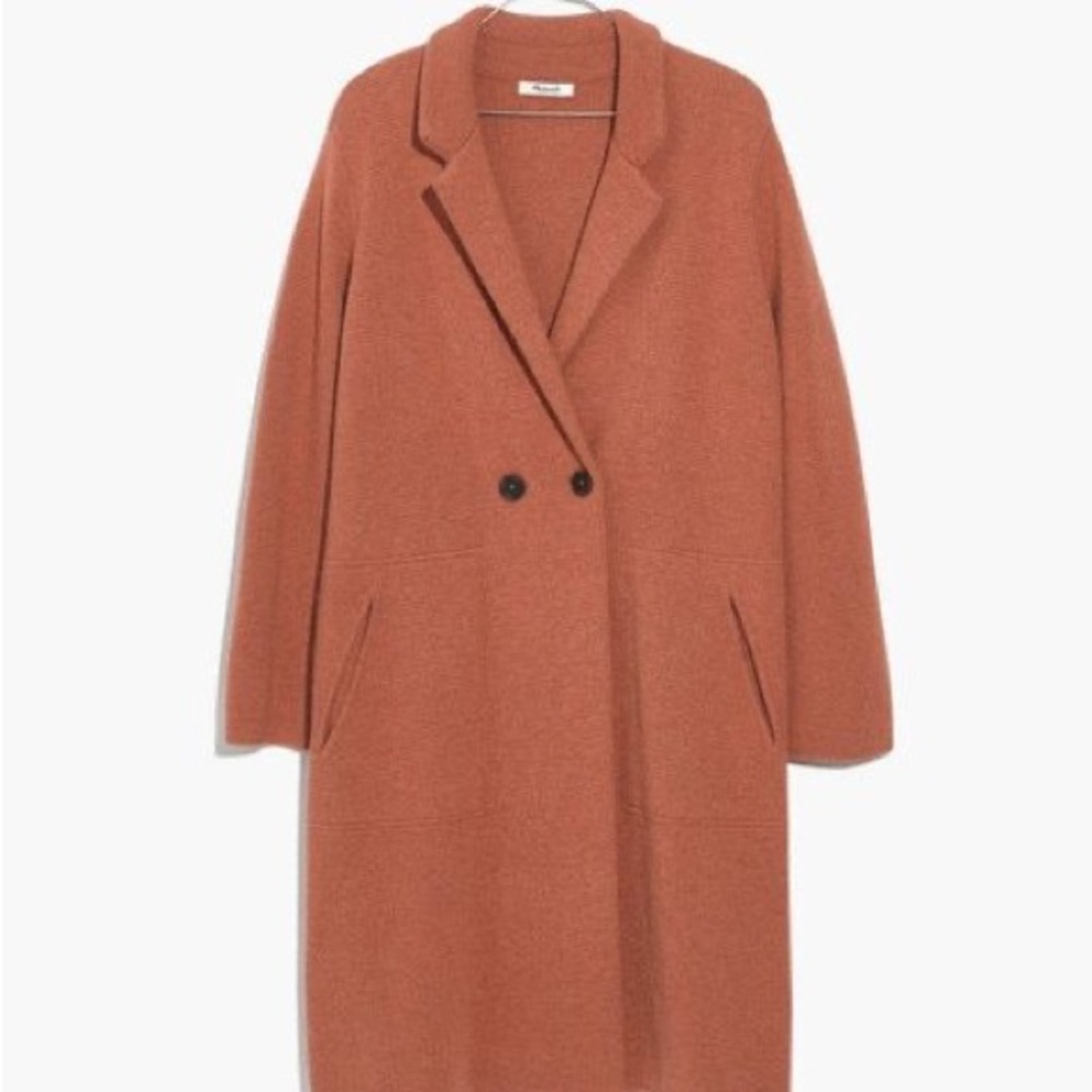 Madewell double breasted sweater coat size xxl